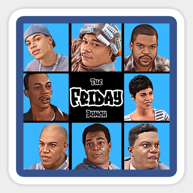 The Friday Bunch Sticker by M.I.M.P.